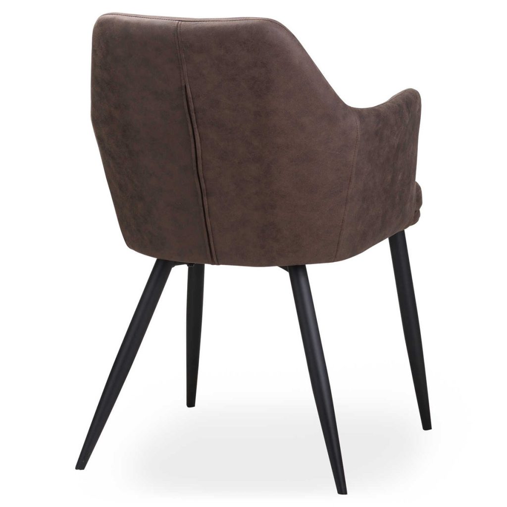 20042-a Contemporary Grey Carver Dining Chair