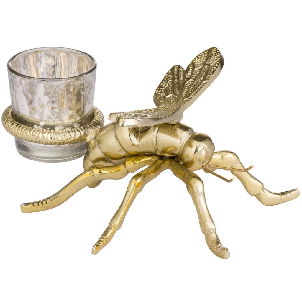 20261 Large Brass Dragonfly Tea Light Holders