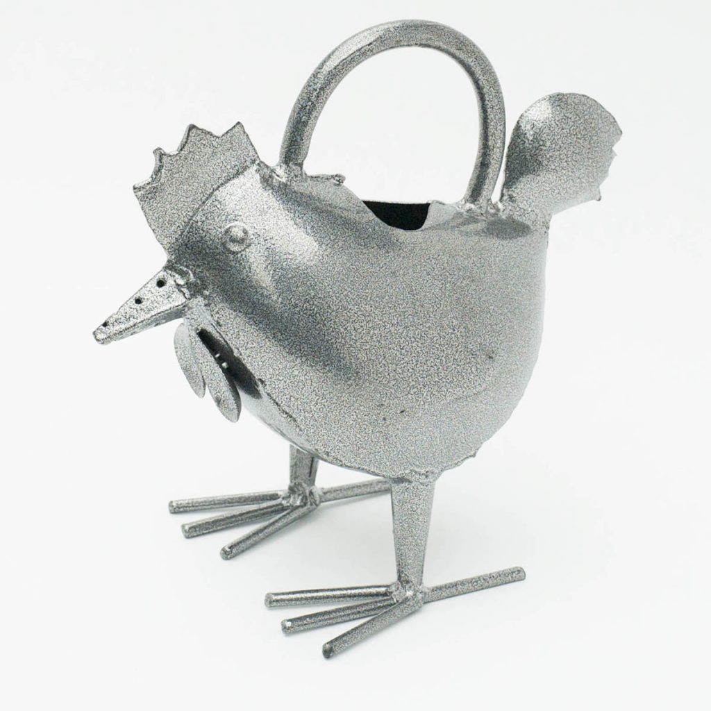 420041_4 Handmade Hen Silver Watering Can