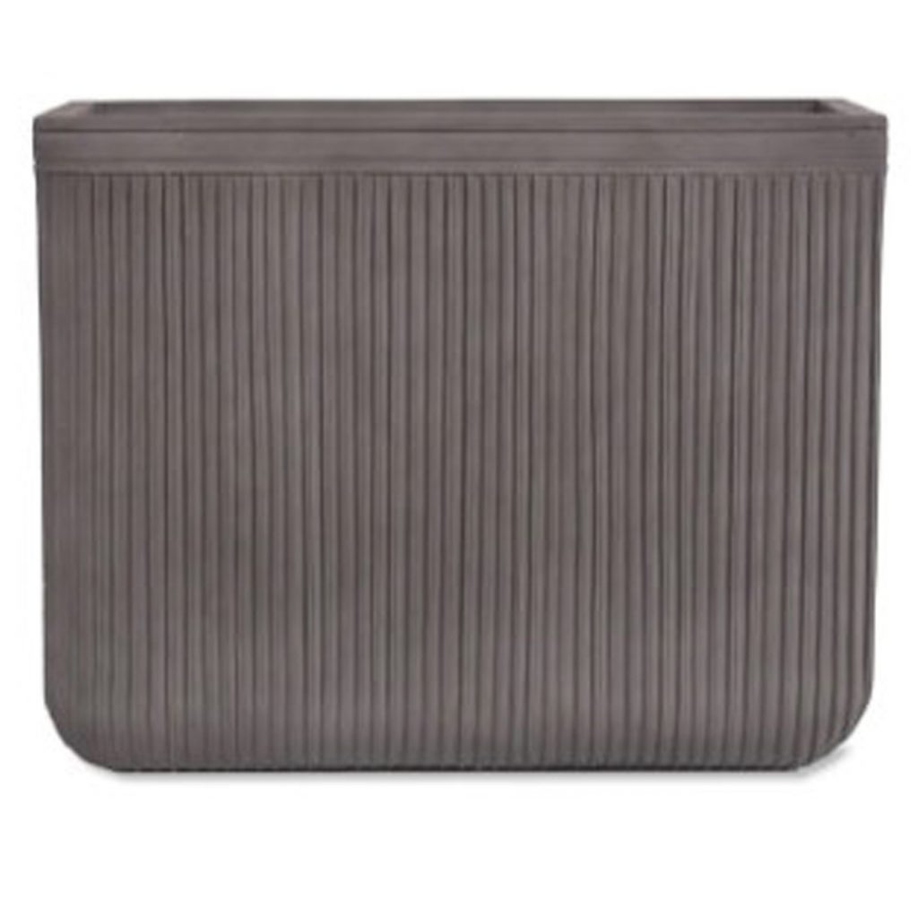 BTPL03S 2 Hand Made Grey Rectangular Planter