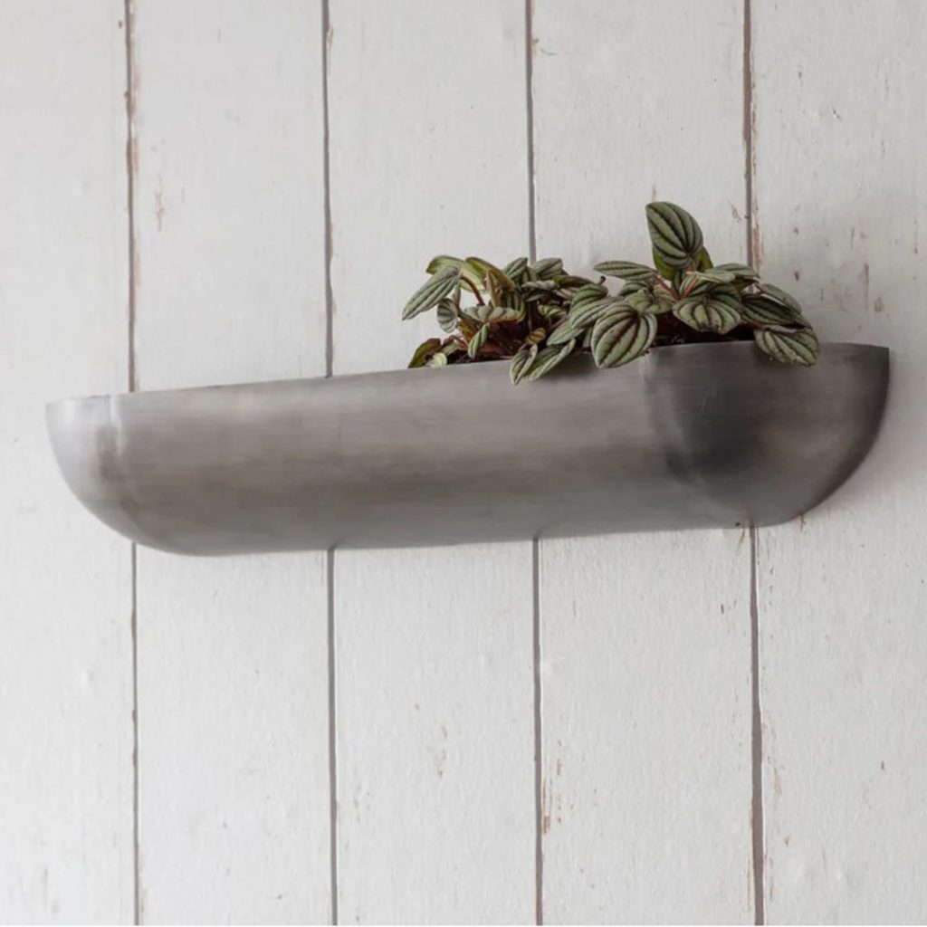 TPAP01 Large Pewter Grey Wall Planter