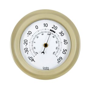 THCL08_a Cream Indoor Outdoor Wall Thermometer