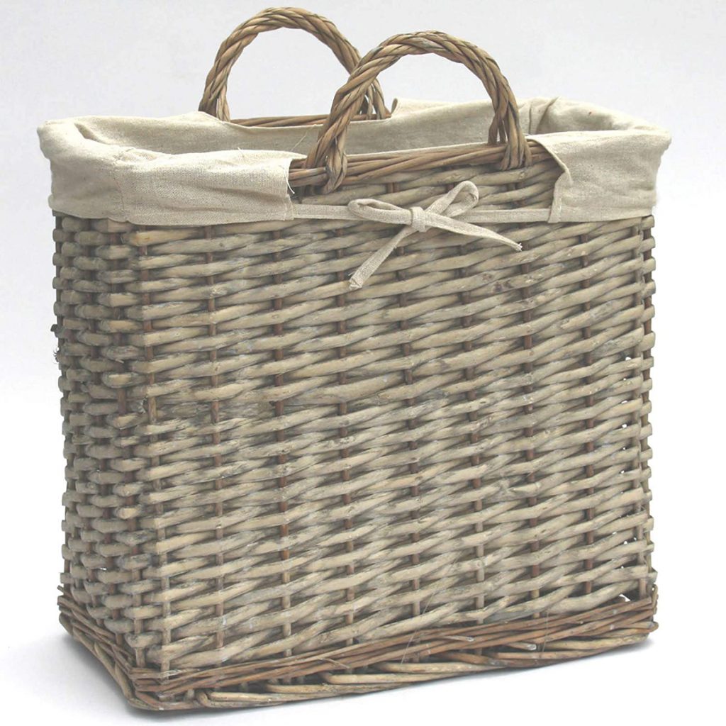 Country Willow Magazine Storage Basket