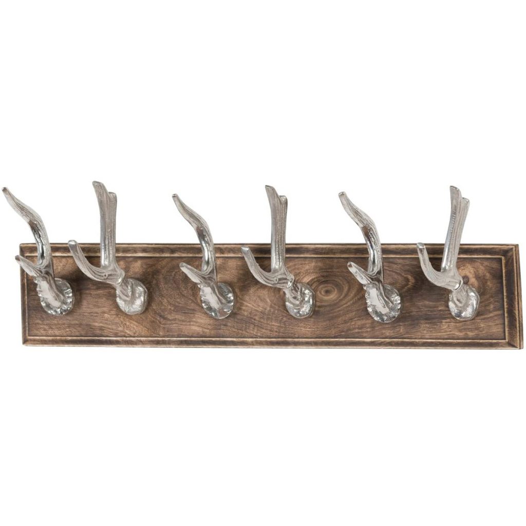 19125 Country Stag Silver Coat Hooks