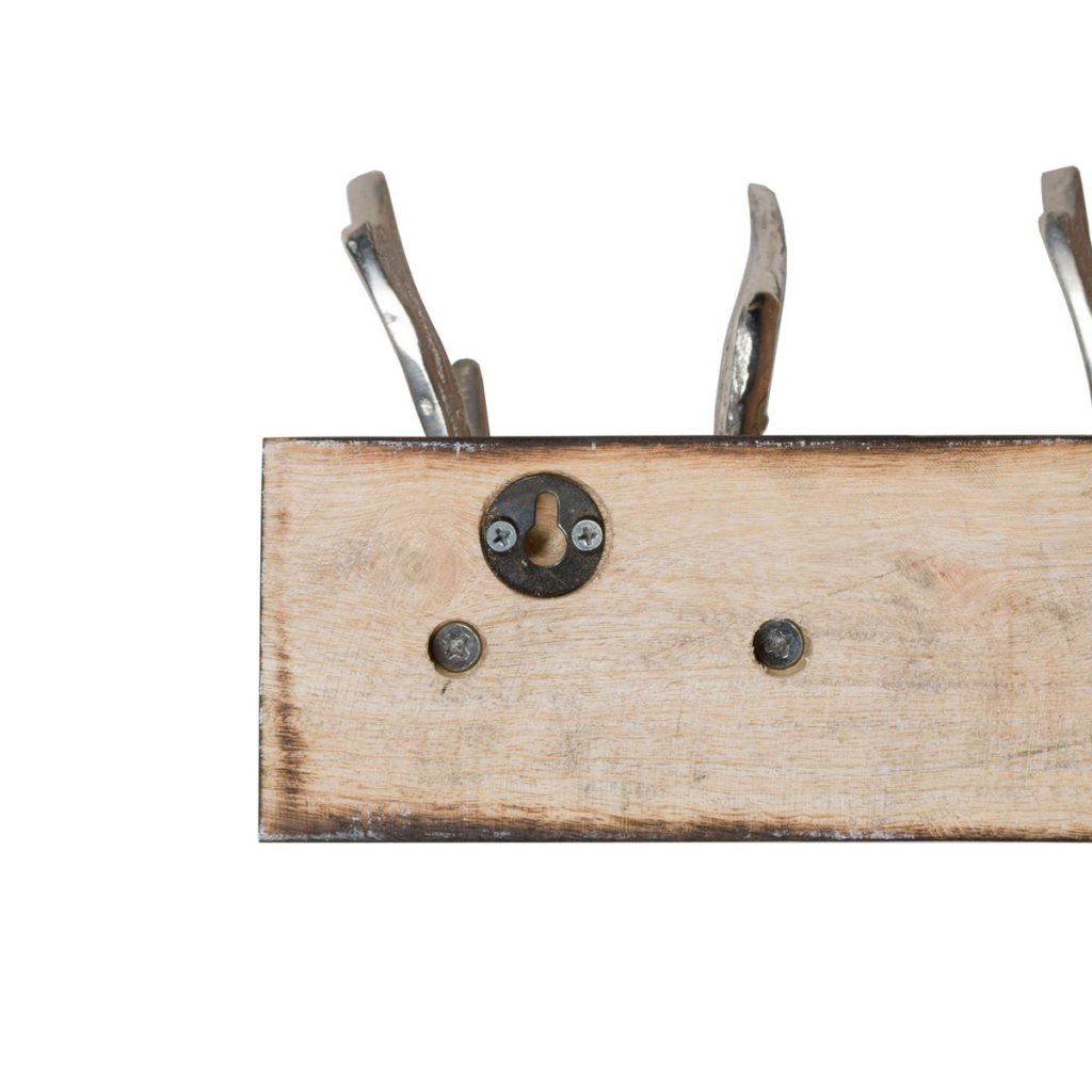 19125-b Country Stag Silver Coat Hooks