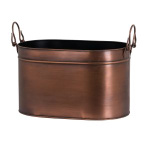 19150 Large Copper Fireplace Log Bucket