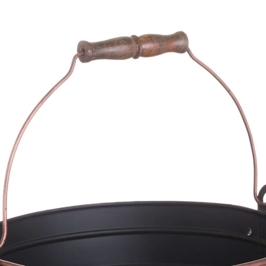 20052-b Copper Fireplace Kindling Bucket