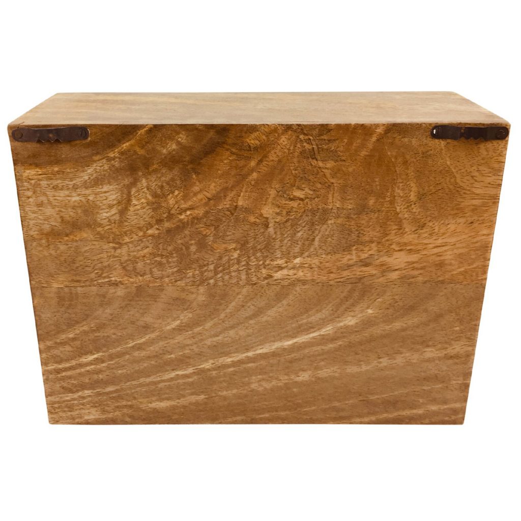 N0522-3 Solid Wood Brown 3 Drawer Organiser