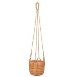 HPRA01 b Hand Made Rattan Hanging Plant Pot