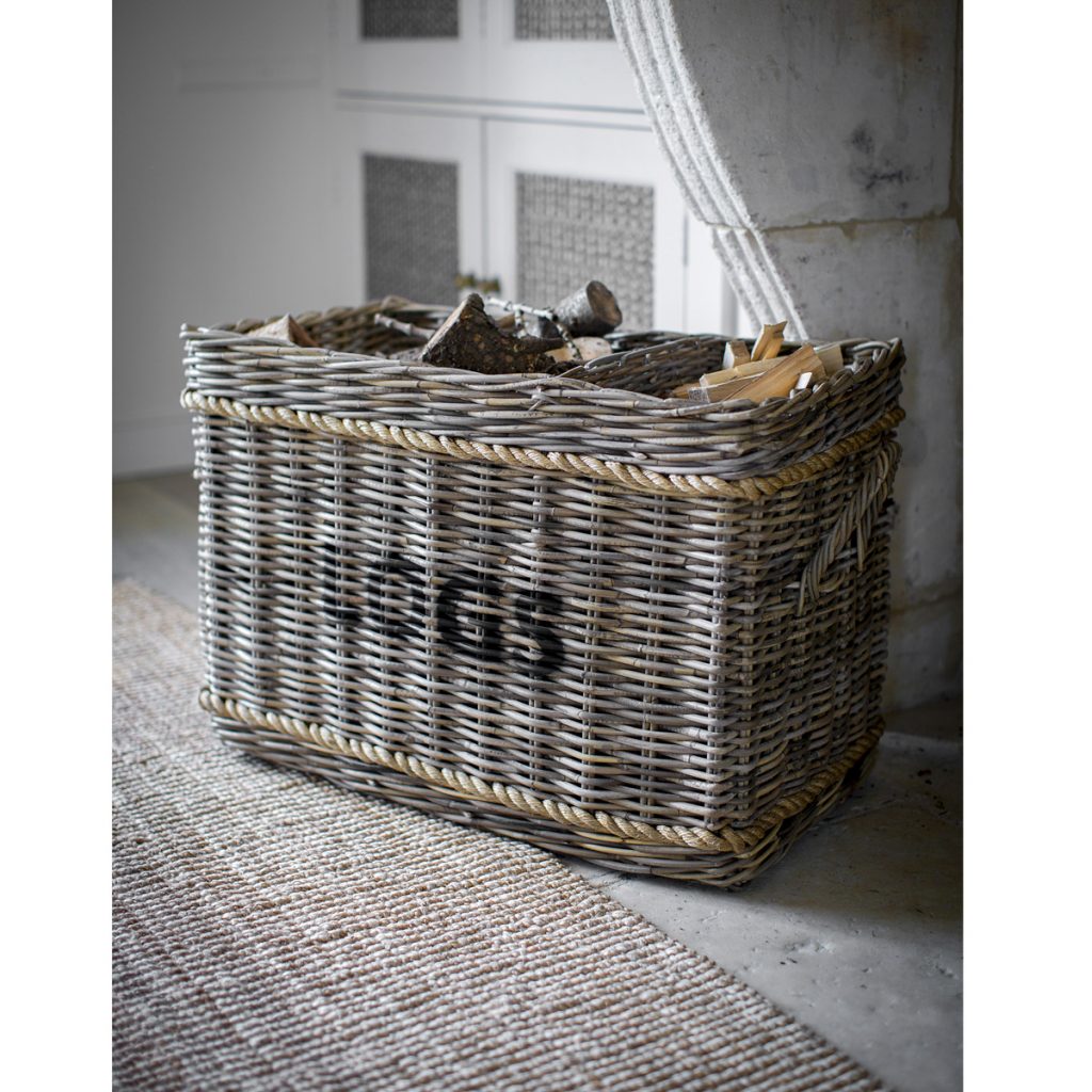 BARA08 Classic Rattan Rope Log Basket