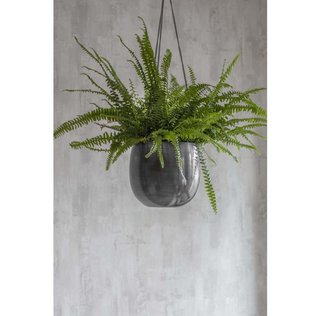 FPAP01 Large Grey Farringdon Hanging Plant Pot