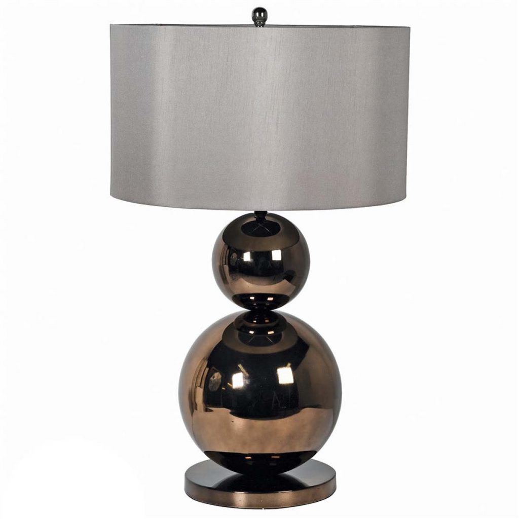 CLM017 Bronze Ball Table Lamp with Shade