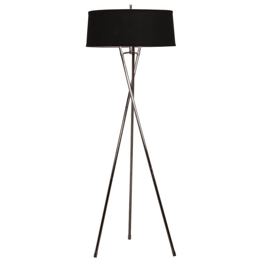 GPL051 Silver Black Tripod Floor Lamp