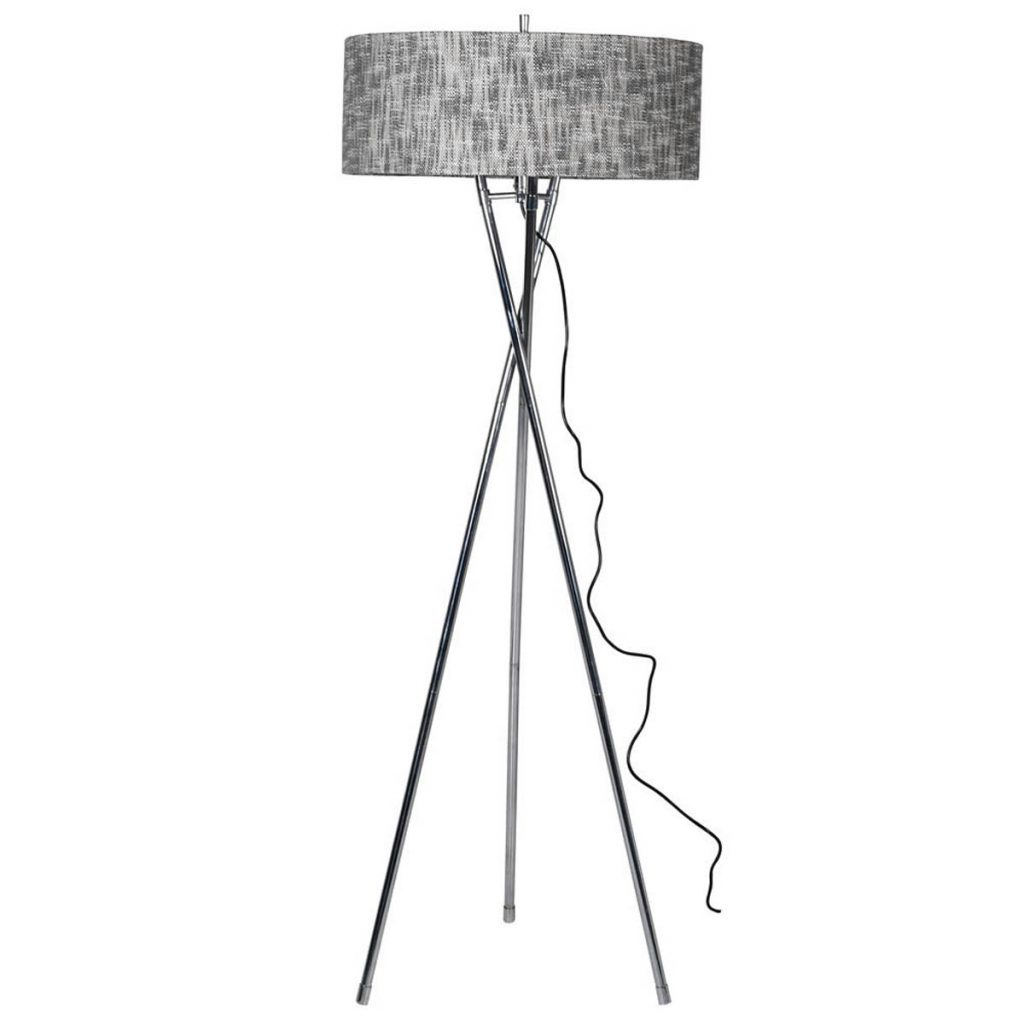 GPL319 Silver Grey Tripod Floor Lamp