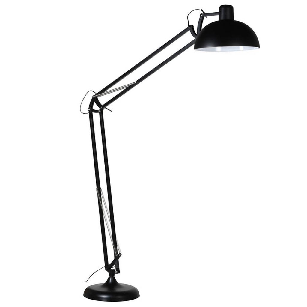 LHS101 Tall Matt Black Angle Floor Lamp