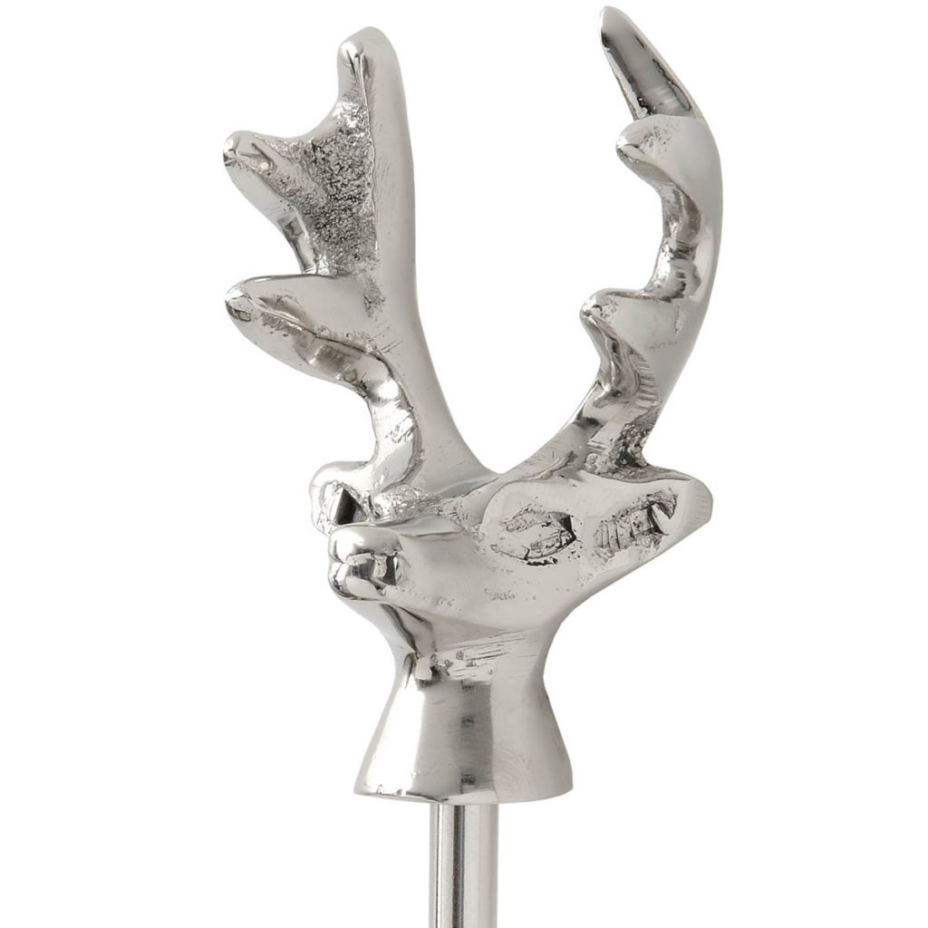 17269-a Silver Stag Long Shoe Horn