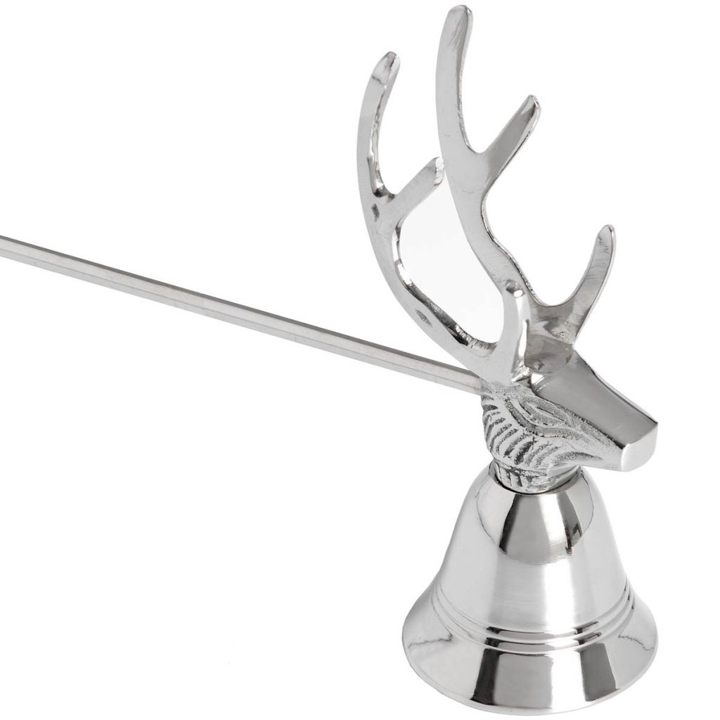 17279-a Silver Stag Candle Snuffer