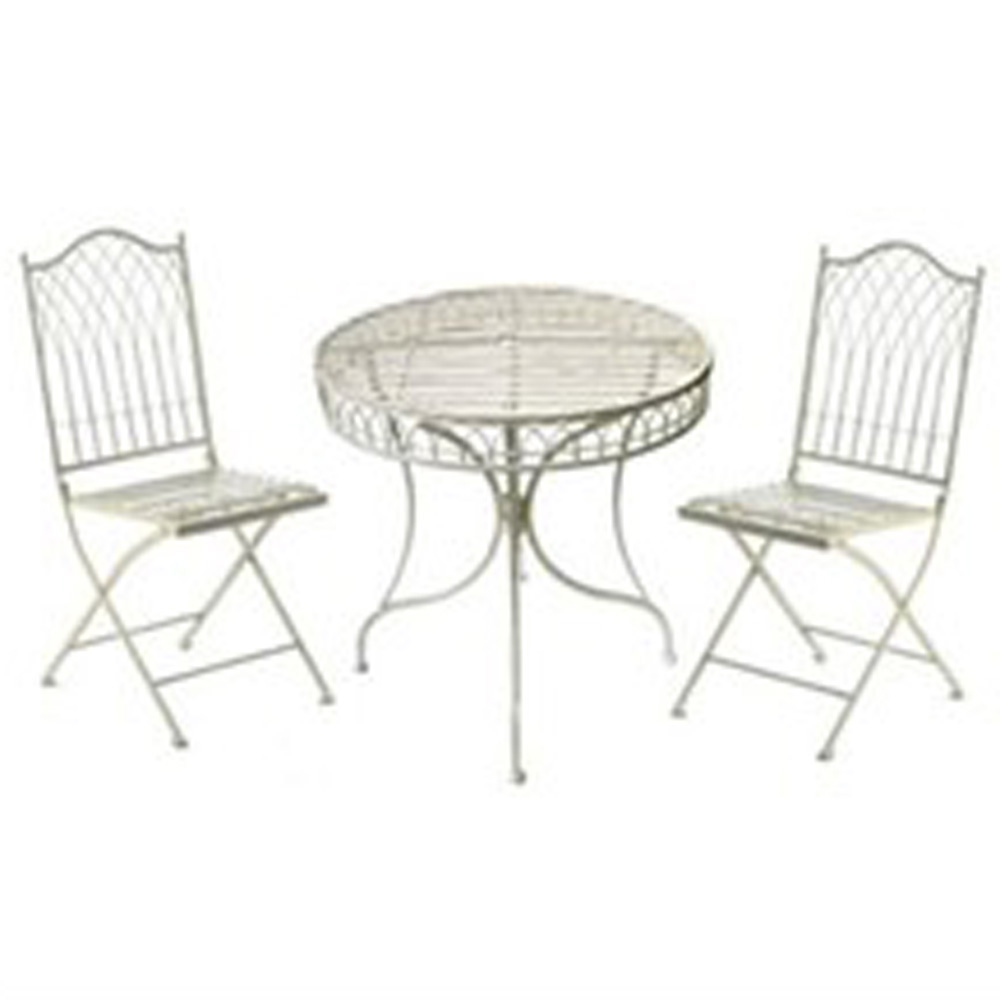 1004 c Classic Vintage Style Cream Bistro Set