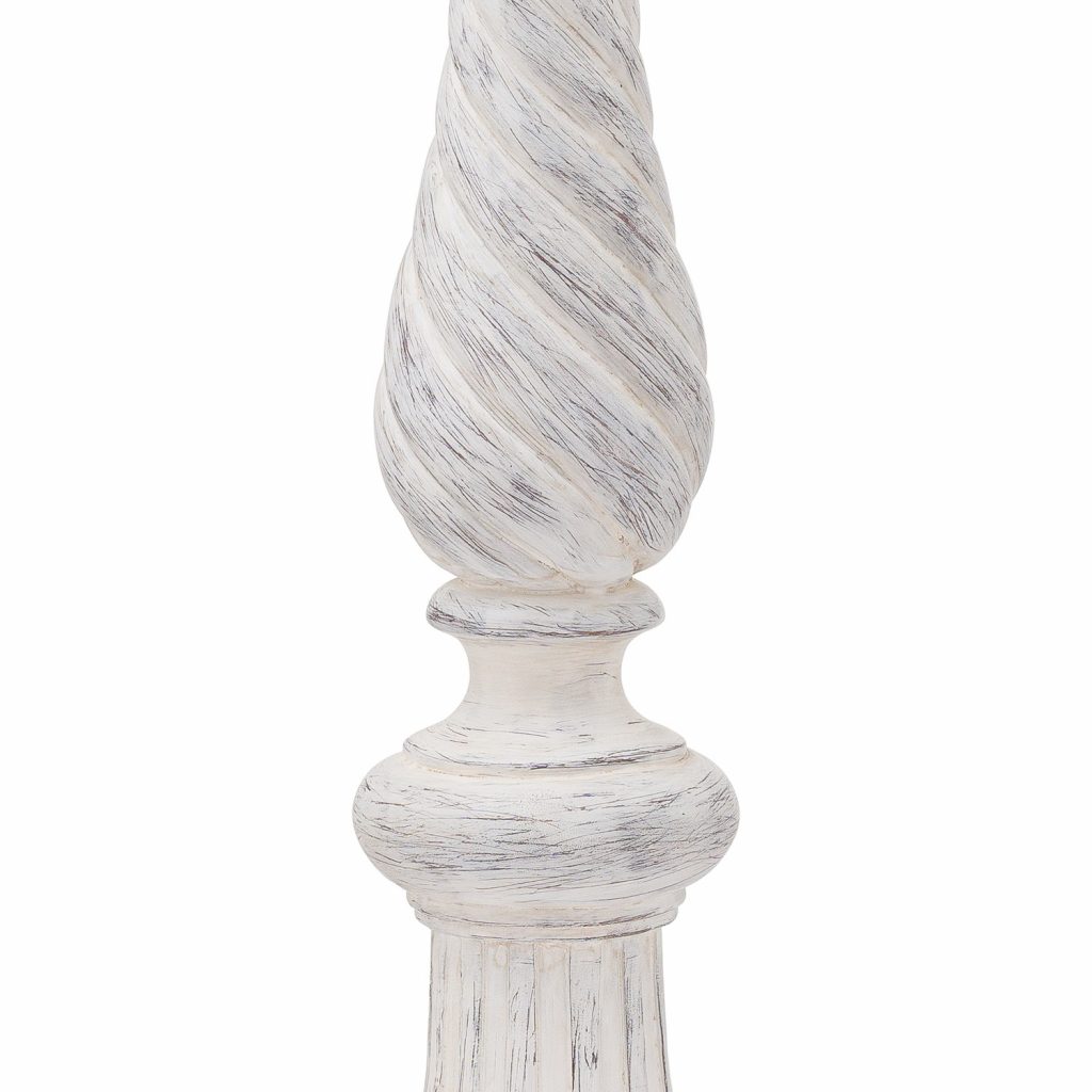 21212-a White Twisted Candle Holder