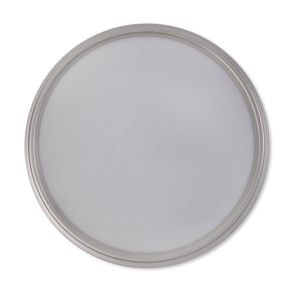 Satin Nickel Round Bathroom Light